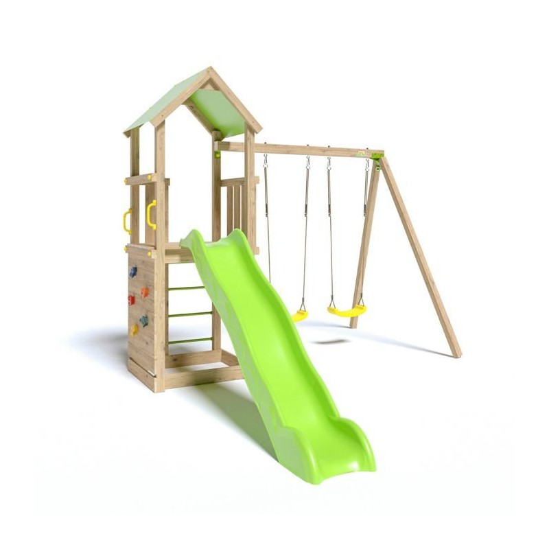 Aire de jeux en bois SMART XPERIENCE TRIGANO - 7 enfants Aire de jeux en bois SMART XPERIENCE TRIGANO - 7 enfants