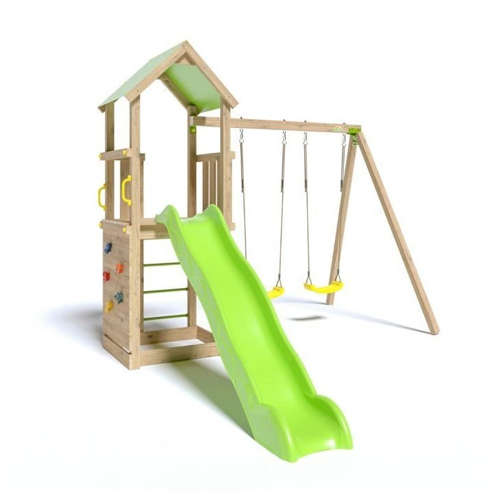 Aire de jeux en bois SMART XPERIENCE TRIGANO - 7 enfants Aire de jeux en bois SMART XPERIENCE TRIGANO - 7 enfants