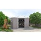 Abri de jardin en métal 5,29 m² - 277 x 191 x 202 cm - VENUS Kit d'ancrage inclus, 2 portes coulissantes, 1 fenetre latérale Abri de jardin en métal 5,29 m² - 277 x 191 x 202 cm - VENUS Kit d'ancrage inclus, 2 portes coulissantes, 1 fenetre latérale