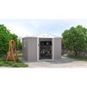 Abri de jardin en métal 	5,29 m² - 277 x 191 x 202 cm - VENUS Kit d'