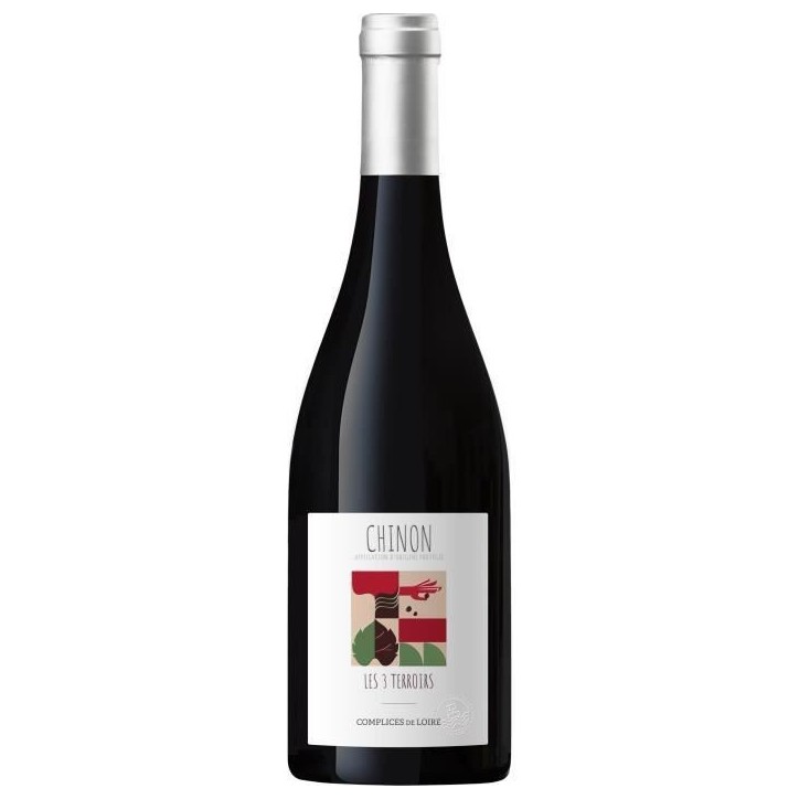 Les Trois Terroirs Chinon - Vin rouge de Loire 2024