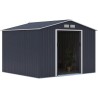 Abri de jardin en métal 7,06 m² - 277 x 255 x 202 cm - MERCURE - Kit