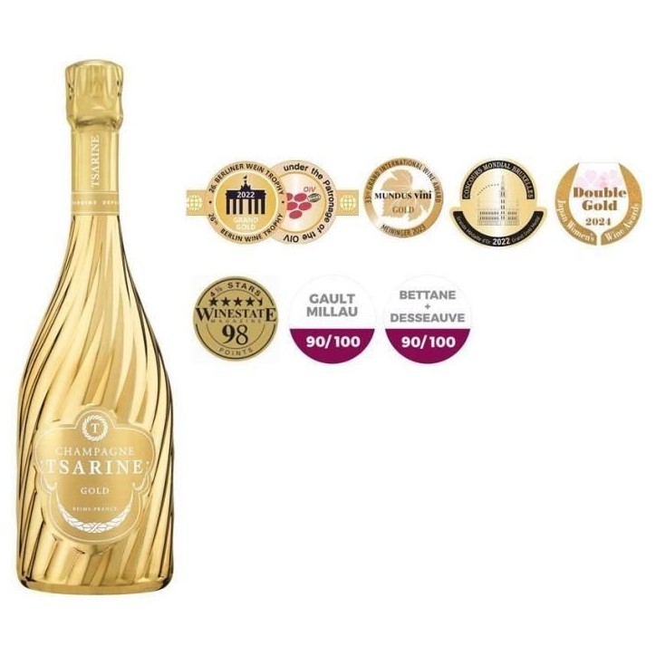 ChampagneTsarine Gold Brut - 75 cl