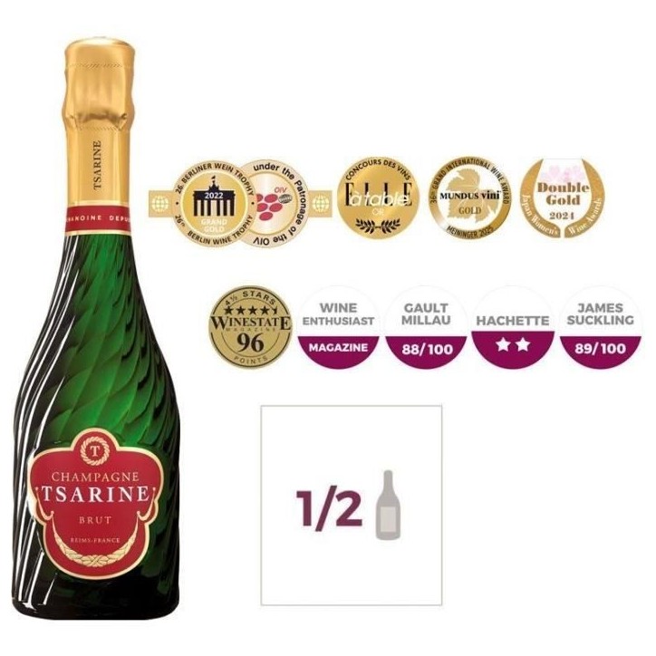 Champagne Tsarine Brut - 37,5 cl