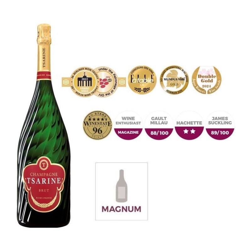 Champagne Tsarine Cuvée Premium Brut - Magnum 1,5 L Champagne Tsarine Cuvée Premium Brut - Magnum 1,5 L