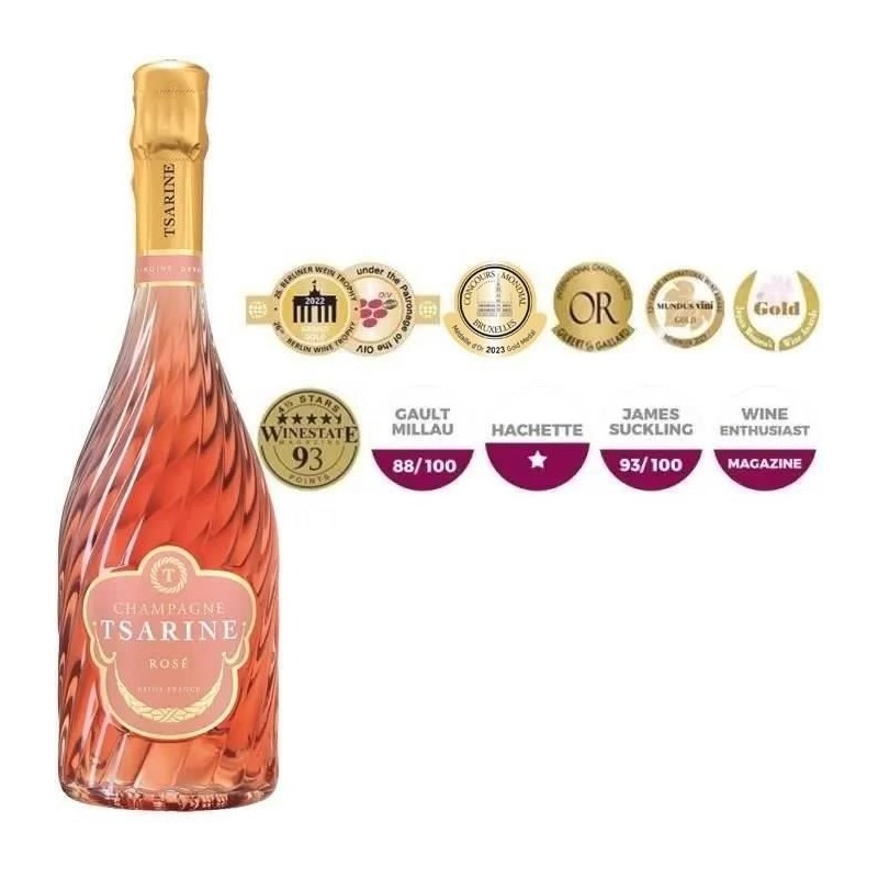 Champagne Tsarine Rosé - 75 cl Champagne Tsarine Rosé - 75 cl
