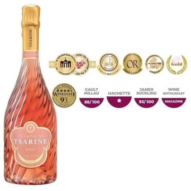 Champagne Tsarine Rosé - 75 cl