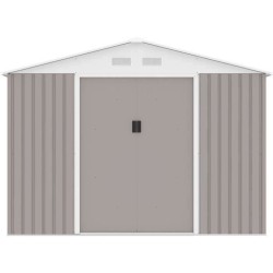 Abri de jardin en métal 7,06 m² - 277 x 255 x 202 cm - MERCURE - Kit