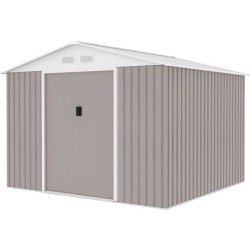 Abri de jardin en métal 7,06 m² - 277 x 255 x 202 cm - MERCURE - Kit