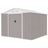Abri de jardin en métal 7,06 m² - 277 x 255 x 202 cm - MERCURE - Kit