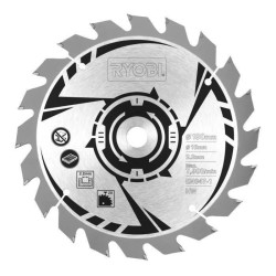 RYOBI - Scie circulaire 1 400 W - 1 lame diam. 190 mm 20 dents, 1 guide parallele, 1 buse d'aspiration et clé de service - RCS1
