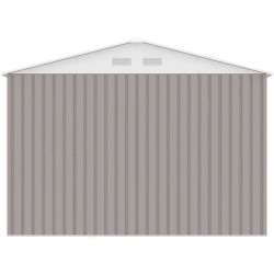 Abri de jardin en métal 7,06 m² - 277 x 255 x 202 cm - MERCURE - Kit