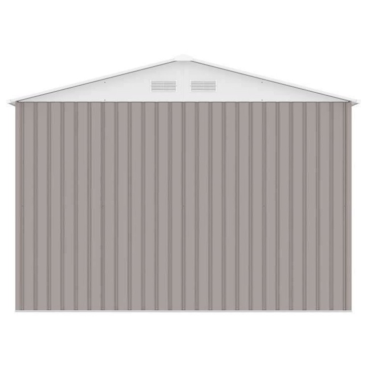 Abri de jardin en métal 7,06 m² - 277 x 255 x 202 cm - MERCURE - Kit d'ancrage inclus, 2 portes coulissantes - Taupe Abri de jardin en métal 7,06 m² - 277 x 255 x 202 cm - MERCURE - Kit d'ancrage inclus, 2 portes coulissantes - Taupe