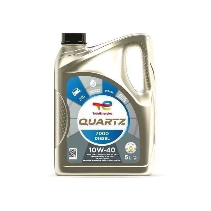 TOTALENERGIES Quartz 7000 Diesel 10W40 - Huile moteur - 5 L