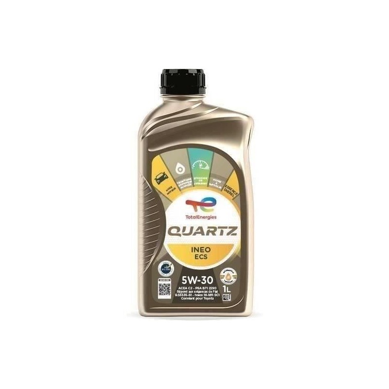 TOTALENERGIES Quartz Ineo ECS 5W30 - Huile moteur - 1 L TOTALENERGIES Quartz Ineo ECS 5W30 - Huile moteur - 1 L