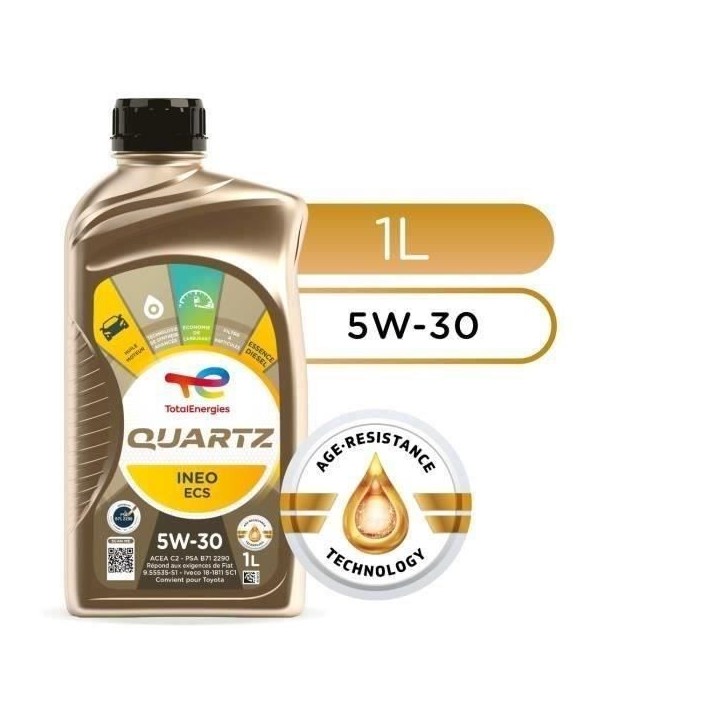 TOTALENERGIES Quartz Ineo ECS 5W30 - Huile moteur - 1 L