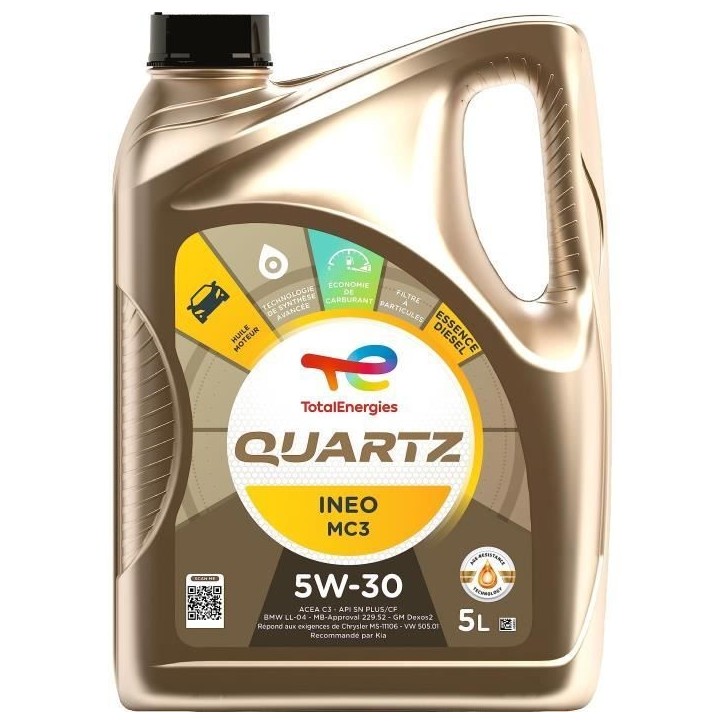 TOTALENERGIES Quartz Ineo MC3 5W-30 Huile moteur - 5L