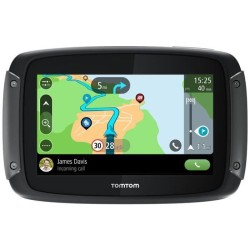 TomTom GPS Moto RIDER 550 - 4, 3 pouces, Carte Monde, TomTom Traffic,