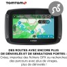 TomTom GPS Moto RIDER 550 - 4, 3 pouces, Carte Monde, TomTom Traffic,