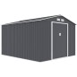 Abri de jardin en métal 8,84 m² - 277 x 319 x 202 cm - URANUS - Kit d'ancrage inclus, 2 portes coulissantes - Gris Abri de jardin en métal 8,84 m² - 277 x 319 x 202 cm - URANUS - Kit d'ancrage inclus, 2 portes coulissantes - Gris