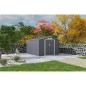 Abri de jardin en métal 8,84 m² - 277 x 319 x 202 cm - URANUS - Kit d'ancrage inclus, 2 portes coulissantes - Gris Abri de jardin en métal 8,84 m² - 277 x 319 x 202 cm - URANUS - Kit d'ancrage inclus, 2 portes coulissantes - Gris