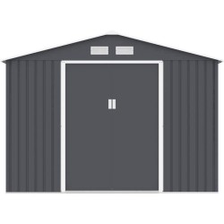Abri de jardin en métal 8,84 m² - 277 x 319 x 202 cm - URANUS - Kit