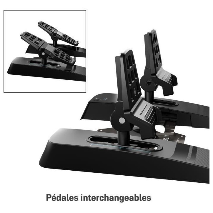 Pédales de direction universelle - TURTLE BEACH - VelocityOne - Noir - Multi-plateforme - USB-C Pédales de direction universelle - TURTLE BEACH - VelocityOne - Noir - Multi-plateforme - USB-C