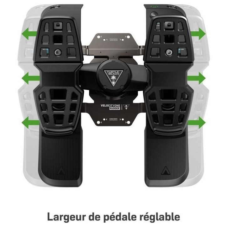 Pédales de direction universelle - TURTLE BEACH - VelocityOne - Noir - Multi-plateforme - USB-C Pédales de direction universelle - TURTLE BEACH - VelocityOne - Noir - Multi-plateforme - USB-C