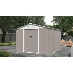 Abri de jardin en métal 8,84 m² - 277 x 319 x 202 cm - URANUS - Kit