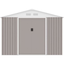 Abri de jardin en métal 8,84 m² - 277 x 319 x 202 cm - URANUS - Kit
