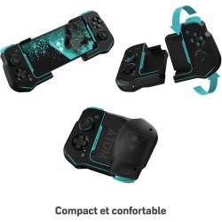 Manette de jeu mobiles Android - Turtle Beach Atom - Bluetooth - Noir/