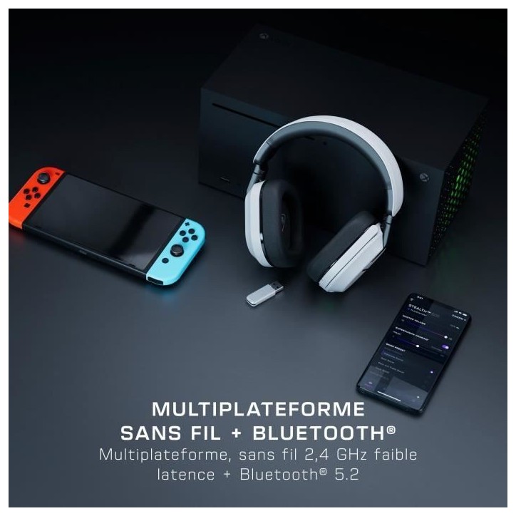 Casque de gaming multi-plateforme sans fil - TURTLE BEACH - Stealth™ 600 XB (Gen 3) - Blanc Casque de gaming multi-plateforme sans fil - TURTLE BEACH - Stealth™ 600 XB (Gen 3) - Blanc