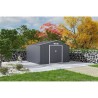 Abri de jardin en métal 10,85 m² - 340 x 319 x 210 cm - JUPITER - Ki