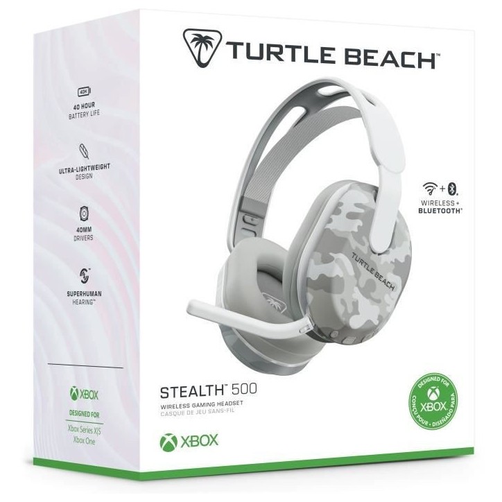 Casque gaming sans fil - TURTLE BEACH - TBS-2103-95 - Stealth 500 - XB - Arctic Camo Casque gaming sans fil - TURTLE BEACH - TBS-2103-95 - Stealth 500 - XB - Arctic Camo