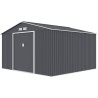 Abri de jardin en métal 10,85 m² - 340 x 319 x 210 cm - JUPITER - Ki