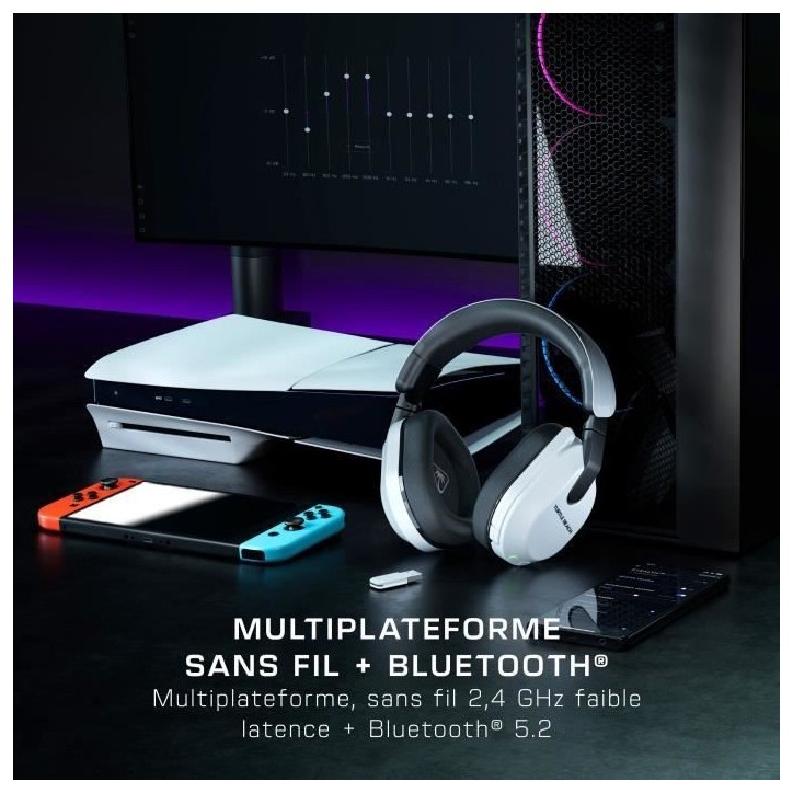 Casque de gaming multi-plateforme sans fil - TURTLE BEACH - Stealth™ 600 PS (Gen 3) - Blanc Casque de gaming multi-plateforme sans fil - TURTLE BEACH - Stealth™ 600 PS (Gen 3) - Blanc