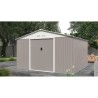 Abri de jardin en métal 10,85 m² - 340 x 319 x 210 cm - JUPITER - Ki