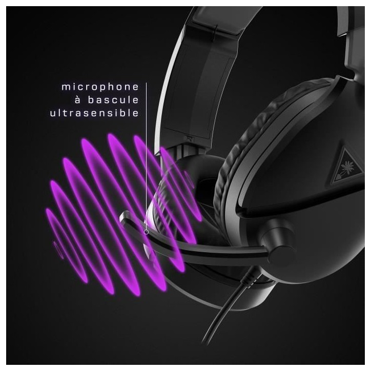 Casque de gaming multi-plateforme - TURTLE BEACH - Recon 70 PC - Noir Casque de gaming multi-plateforme - TURTLE BEACH - Recon 70 PC - Noir