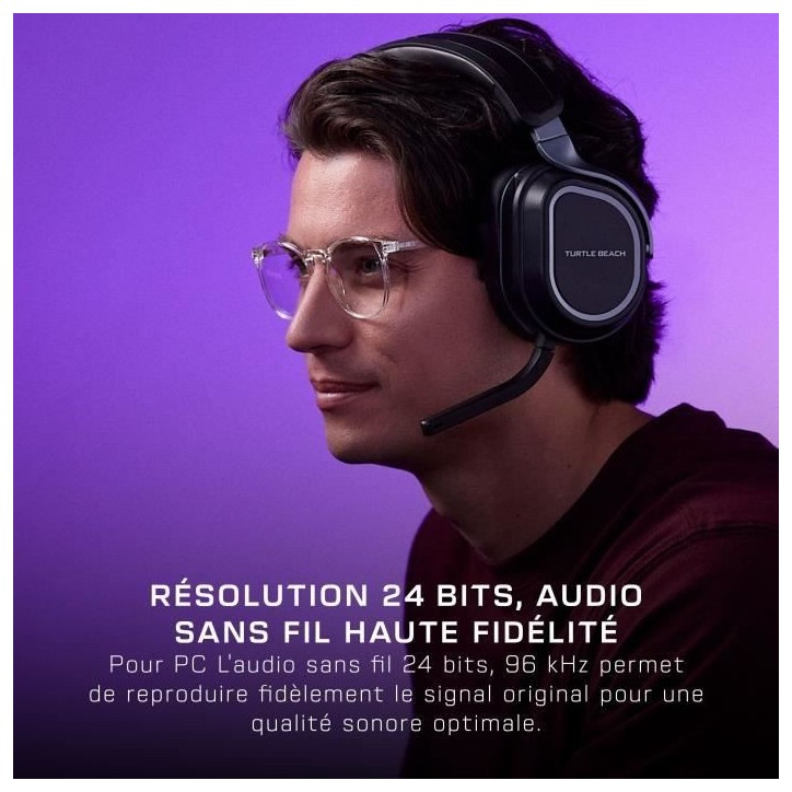 Casque gaming multiplateforme sans fil - TURTLE BEACH - Stealth 700PC (Gen3) - Noir Casque gaming multiplateforme sans fil - TURTLE BEACH - Stealth 700PC (Gen3) - Noir
