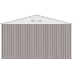 Abri de jardin en métal 10,85 m² - 340 x 319 x 210 cm - JUPITER - Ki