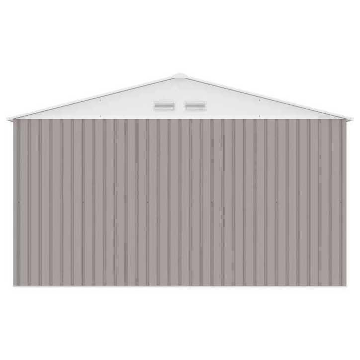 Abri de jardin en métal 10,85 m² - 340 x 319 x 210 cm - JUPITER - Kit d'ancrage inclus, 2 portes coulissantes - Taupe Abri de jardin en métal 10,85 m² - 340 x 319 x 210 cm - JUPITER - Kit d'ancrage inclus, 2 portes coulissantes - Taupe