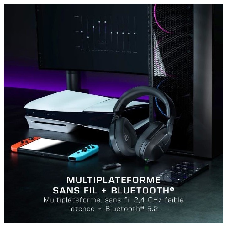 Casque de gaming multi-plateforme sans fil - TURTLE BEACH - Stealth™ 600 PC (Gen 3) - Noir Casque de gaming multi-plateforme sans fil - TURTLE BEACH - Stealth™ 600 PC (Gen 3) - Noir
