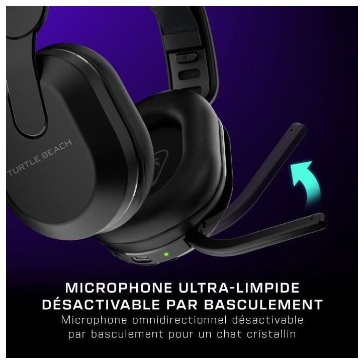 Casque de gaming sans fil - TURTLE BEACH - Stealth™ 500 PC - Noir Casque de gaming sans fil - TURTLE BEACH - Stealth™ 500 PC - Noir