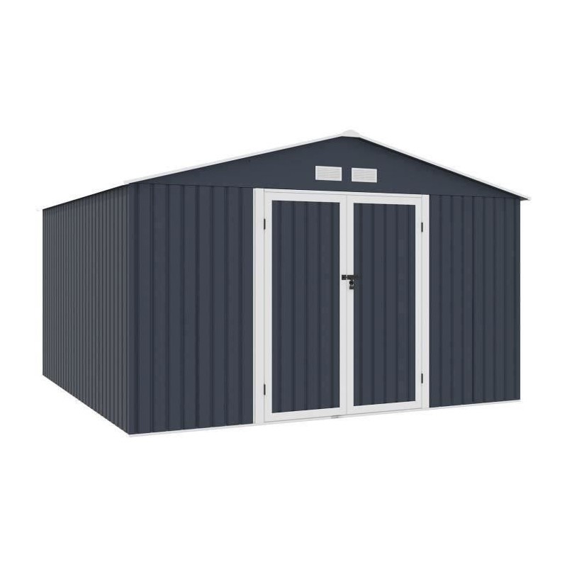 Abri de jardin en métal 10,85 m2 - 340 x 319 x 210 - LUNEX - Kit d'an Abri de jardin en métal 10,85 m2 - 340 x 319 x 210 - LUNEX - Kit d'an