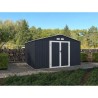 Abri de jardin en métal 10,85 m2 - 340 x 319 x 210 - LUNEX - Kit d'an