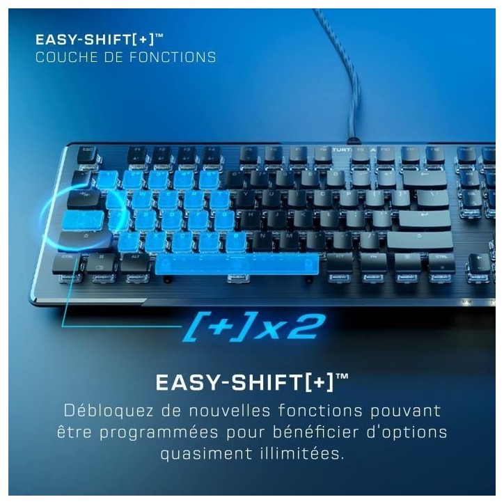 Clavier gaming PC mécanique - TURTLE BEACH - Vulcan II - Noir Clavier gaming PC mécanique - TURTLE BEACH - Vulcan II - Noir