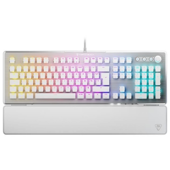 Clavier gaming PC mécanique - TURTLE BEACH - TBK-1002-12-FR - Vulcan II - Blanc Clavier gaming PC mécanique - TURTLE BEACH - TBK-1002-12-FR - Vulcan II - Blanc