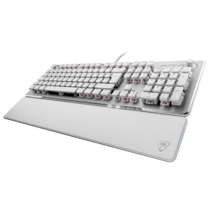 Clavier gaming PC mécanique - TURTLE BEACH - TBK-1002-12-FR - Vulcan II - Blanc Clavier gaming PC mécanique - TURTLE BEACH - TBK-1002-12-FR - Vulcan II - Blanc