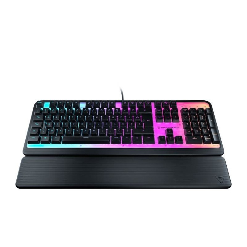 Clavier de jeu - Turtle Beach Magma - Membrane RGB - Noir, touches sil Clavier de jeu - Turtle Beach Magma - Membrane RGB - Noir, touches sil