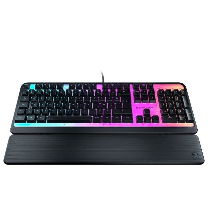 Clavier de jeu - Turtle Beach Magma - Membrane RGB - Noir, touches silencieuses, AIMO™ RGB Clavier de jeu - Turtle Beach Magma - Membrane RGB - Noir, touches silencieuses, AIMO™ RGB